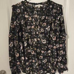 LOFT medium floral blouse